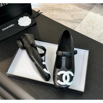 Chanel Calfskin Mary Janes Loafers Black 2024 CH101508 (MD-241015107)