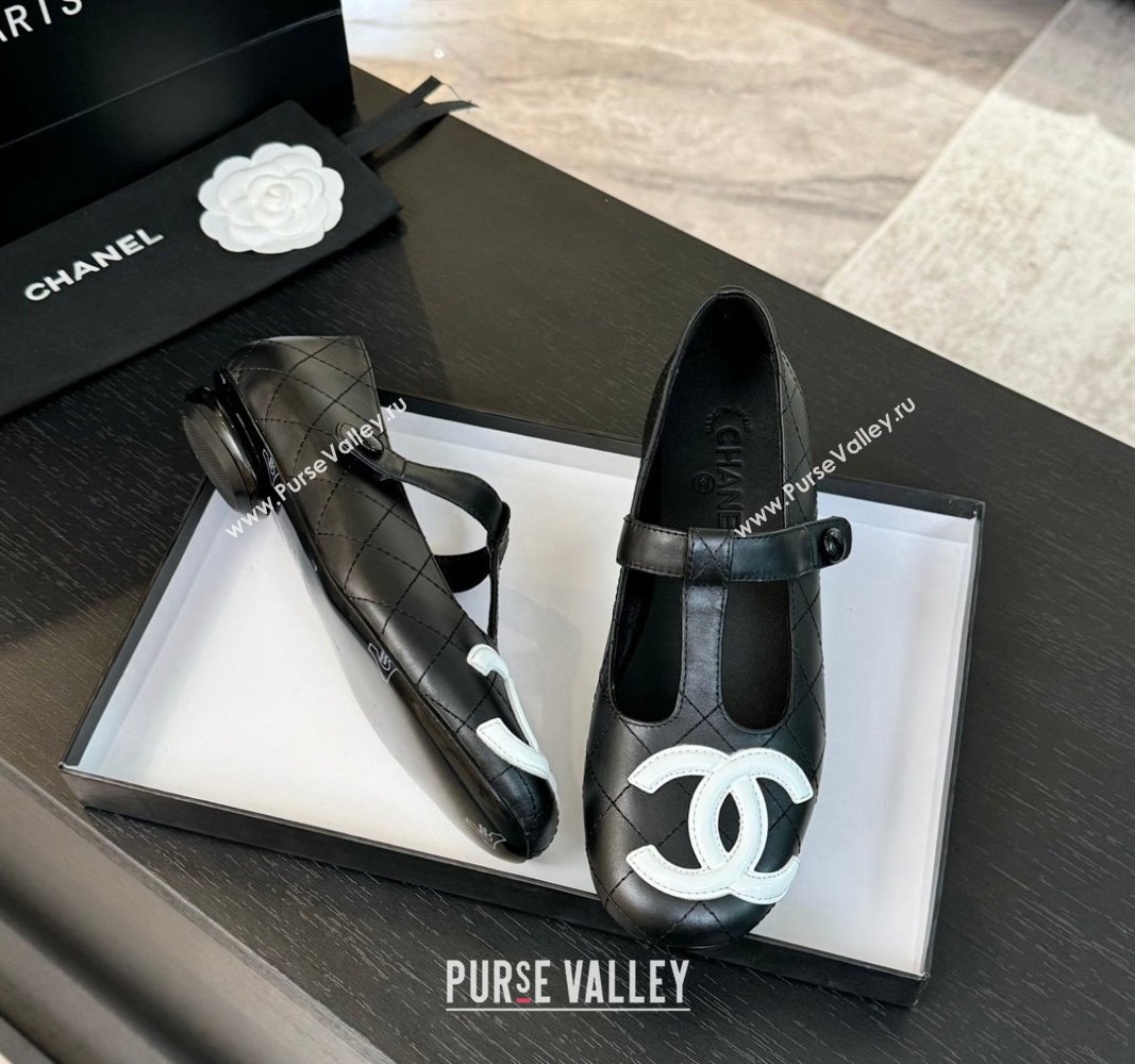 Chanel Calfskin Mary Janes Loafers Black 2024 CH101508 (MD-241015107)