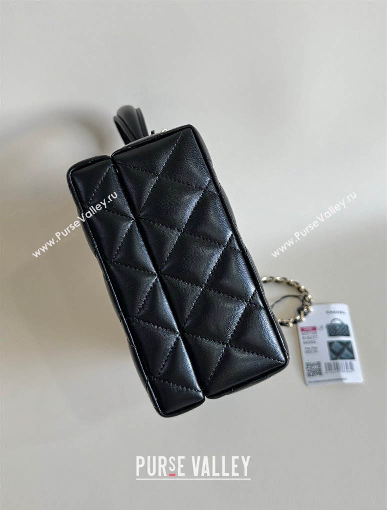 Chanel Quilted Lambskin Box Bag Black 2024 AS5168 TOP (YD-241106021)