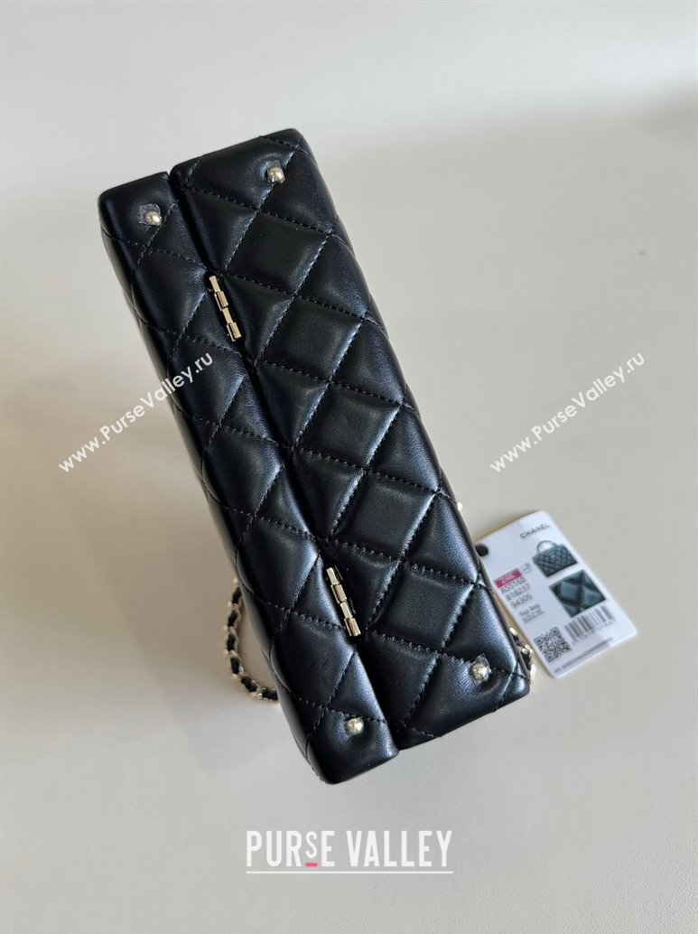 Chanel Quilted Lambskin Box Bag Black 2024 AS5168 TOP (YD-241106021)