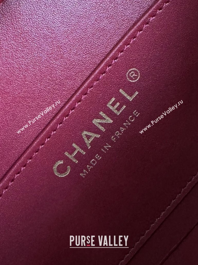 Chanel Quilted Lambskin Small Box Bag Burgundy 2024 AS5167 TOP (YD-241106028)