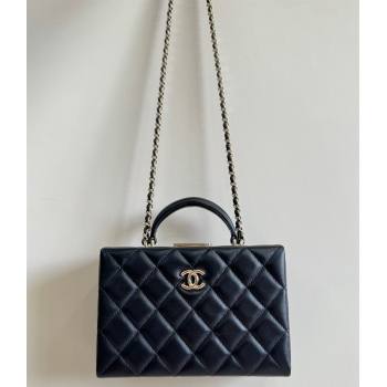 Chanel Quilted Lambskin Small Box Bag Black 2024 AS5167 TOP (YD-241106029)