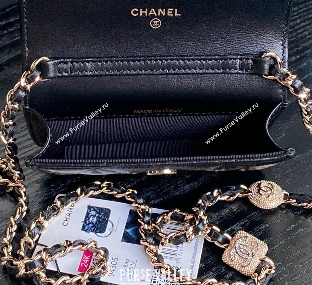 Chanel Lambskin Clutch with Chain AP4315 Black 2024 (yezi-241106098)