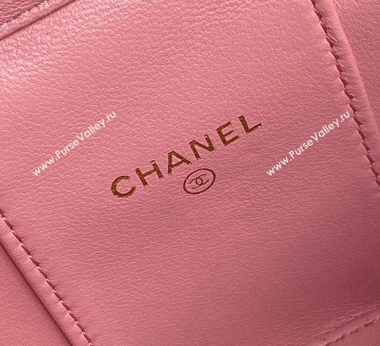 Chanel Lambskin Clutch with Chain AP4302 Pink 2024 (yezi-241106111)