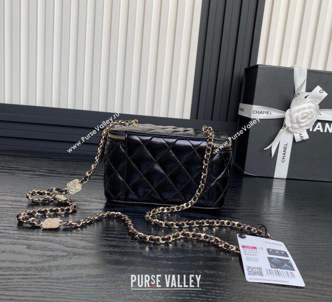 Chanel Lambskin Clutch with Chain AP4301 Black 2024 (yezi-241106113)