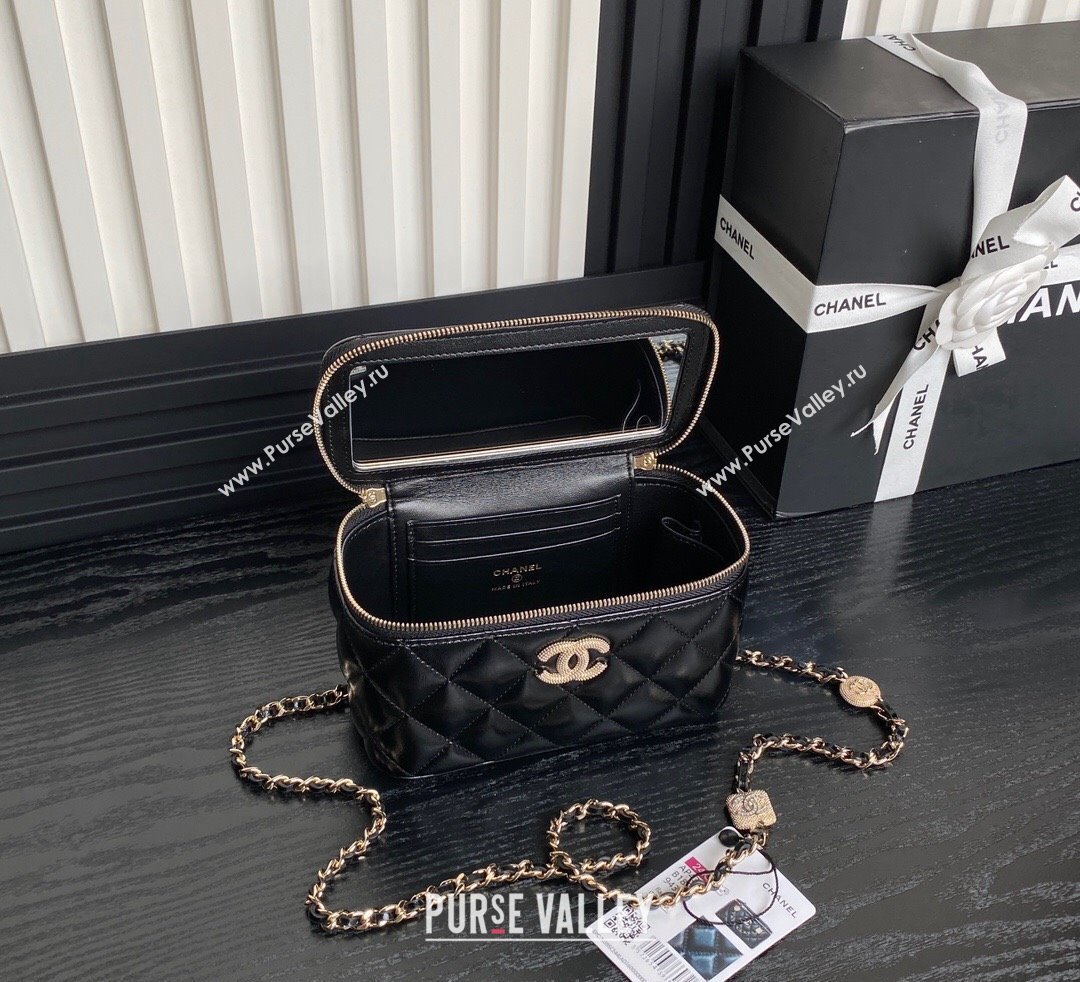 Chanel Lambskin Clutch with Chain AP4301 Black 2024 (yezi-241106113)