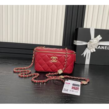 Chanel Lambskin Clutch with Chain AP4301 Red 2024 (yezi-241106116)