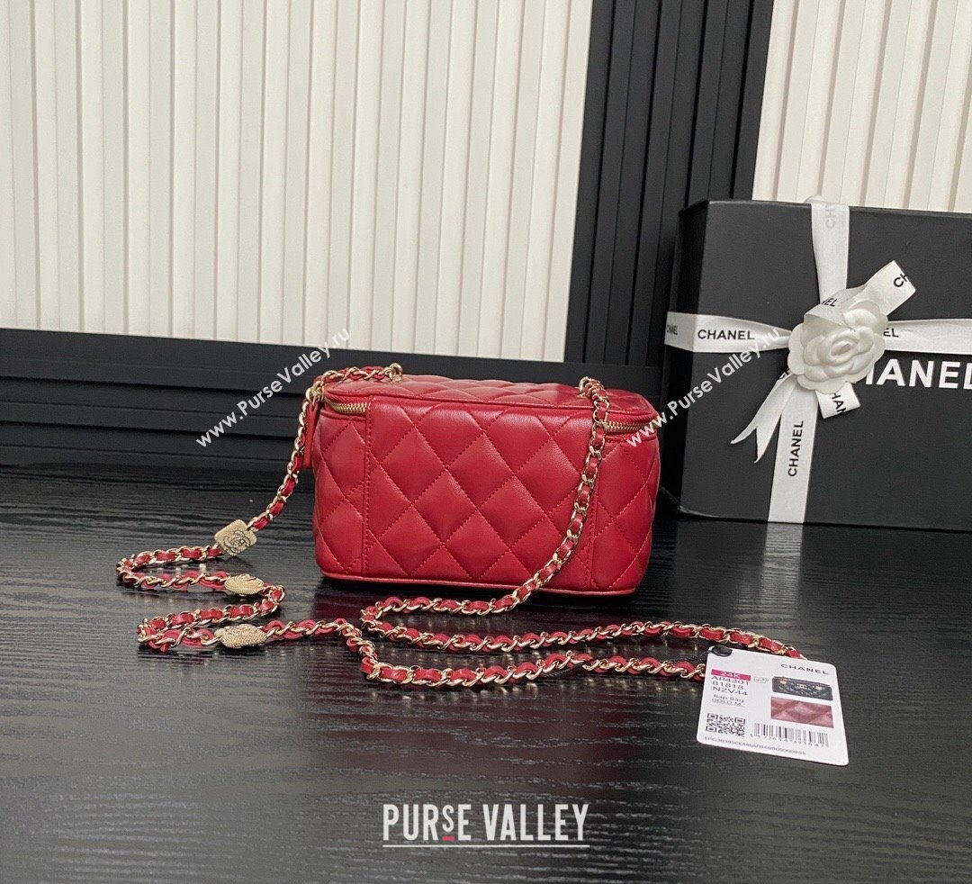 Chanel Lambskin Clutch with Chain AP4301 Red 2024 (yezi-241106116)