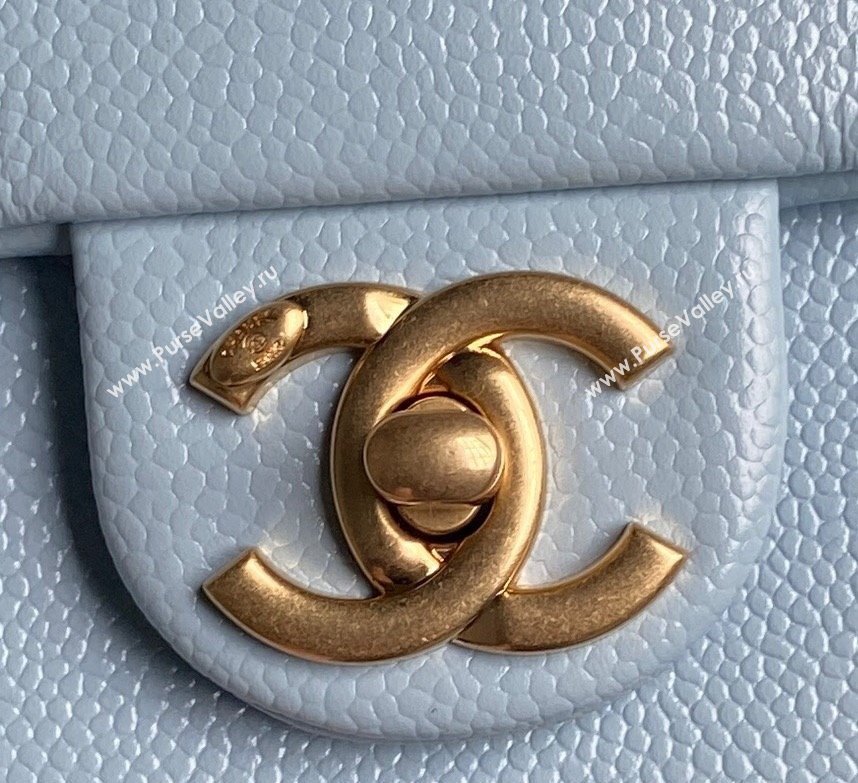 Chanel Grained Shiny Calfskin Maxi Clutch Bag with Chain AS5182 White 2024 (yezi-241106084)