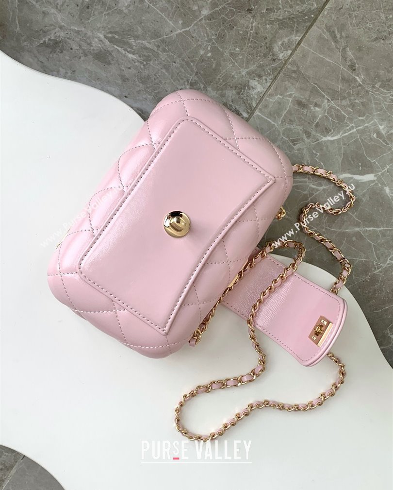 Chanel Lambskin Case Evening Bag AS5178 Light Pink 2024 (yezi-241107045)