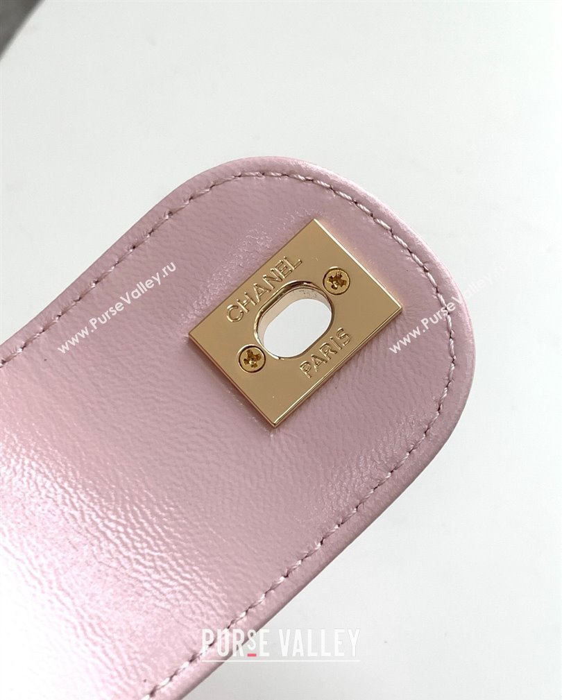 Chanel Lambskin Case Evening Bag AS5178 Light Pink 2024 (yezi-241107045)