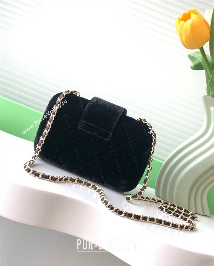 Chanel Velvet Case Evening Bag AS5178 Black 2024 (yezi-241107047)