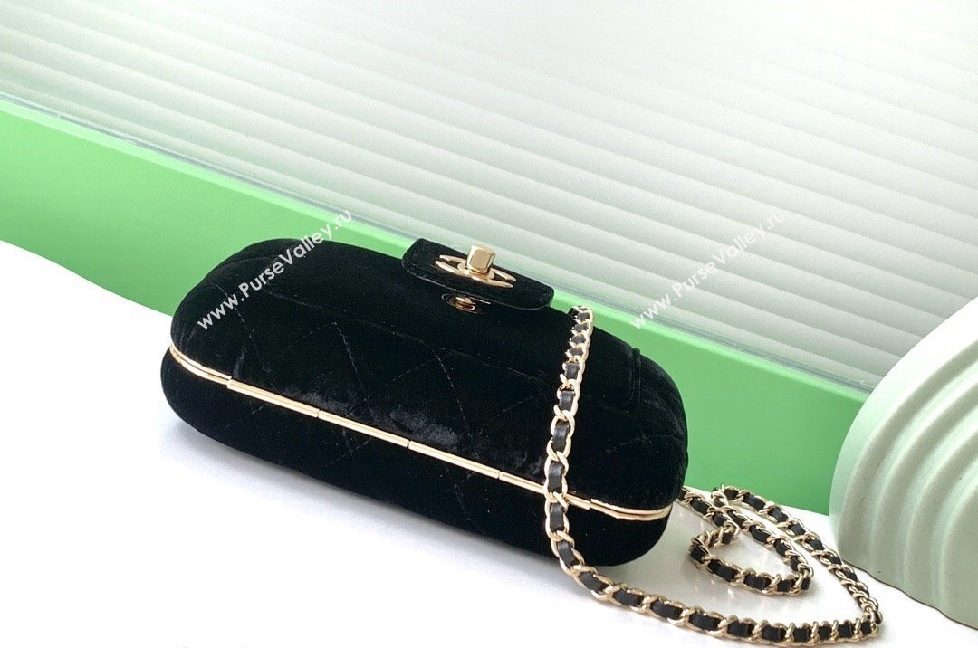 Chanel Velvet Case Evening Bag AS5178 Black 2024 (yezi-241107047)