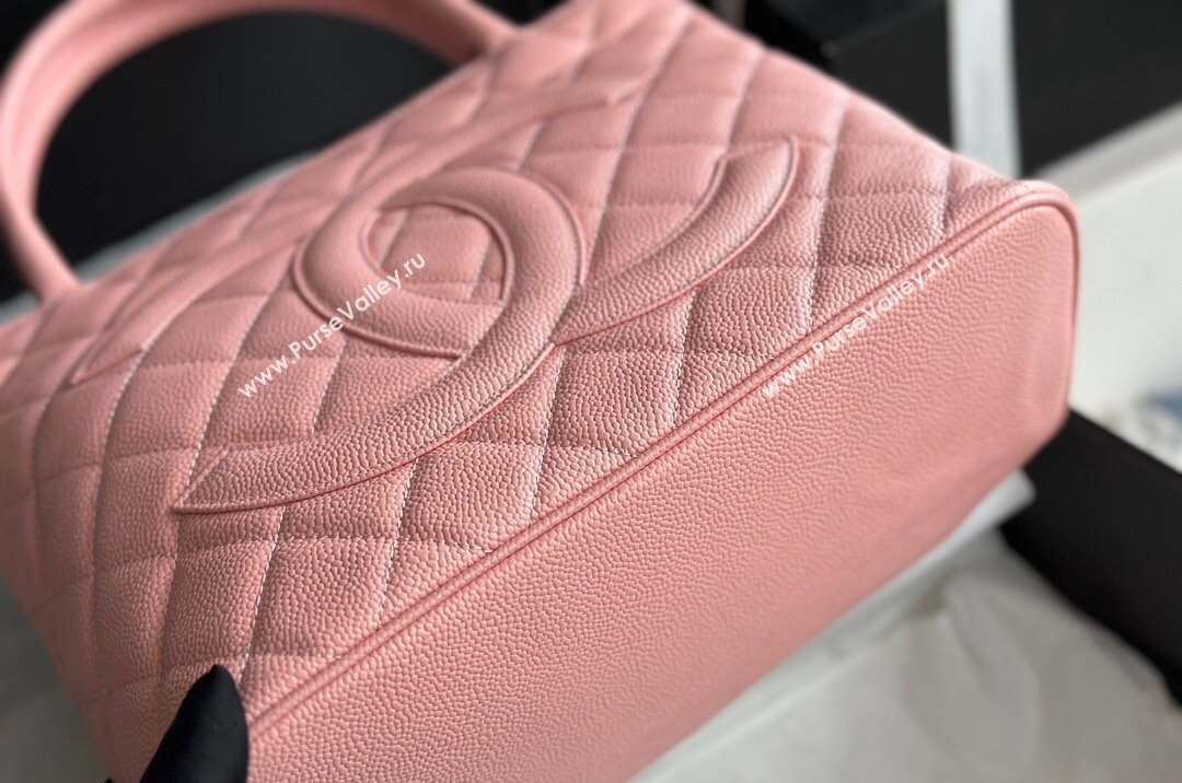 Chanel Grained Calfskin Vintage Top Handle bag Pink 2024 AS1804 (ssz-241107052)