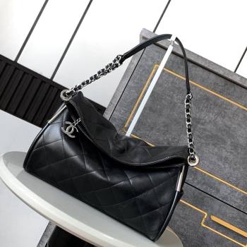 Chanel Lambskin Medium Hobo bag Black 2024 CH110703 (yezi-241107082)