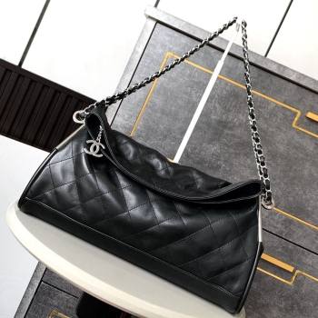 Chanel Lambskin Large Hobo bag Black 2024 CH110703 (yezi-241107084)