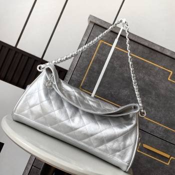 Chanel Lambskin Large Hobo bag Silver 2024 CH110703 (yezi-241107085)