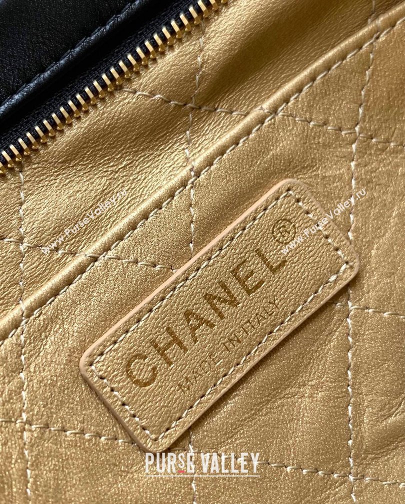 Chanel Lambskin Pouch with Handle AP4281 Black 2024 (yezi-241107101)