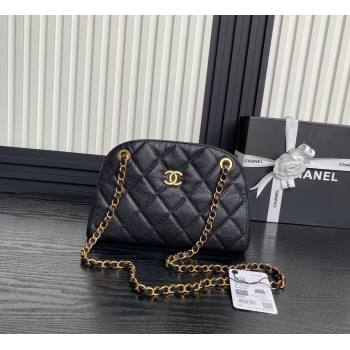 Chanel Grained Shiny Calfskin Medium Bowling bag AS5138 2024 (yezi-241107120)