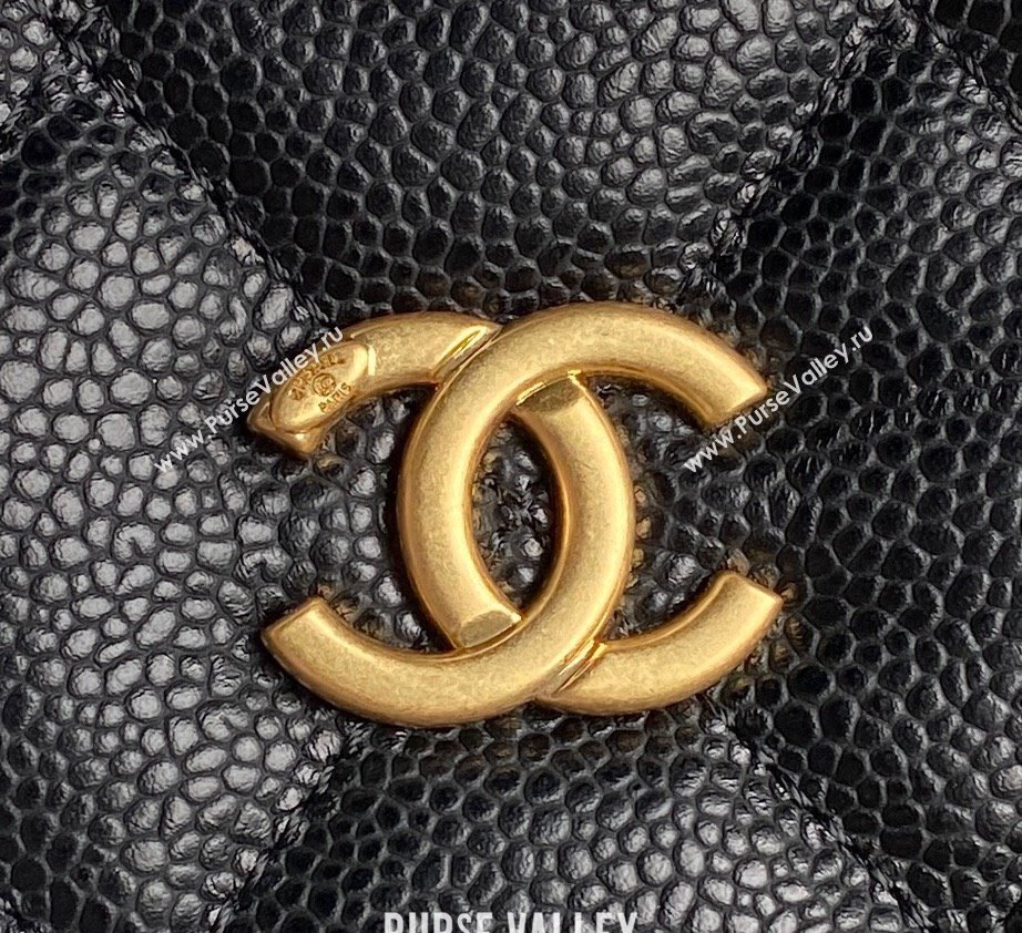 Chanel Grained Shiny Calfskin Medium Bowling bag AS5138 2024 (yezi-241107120)