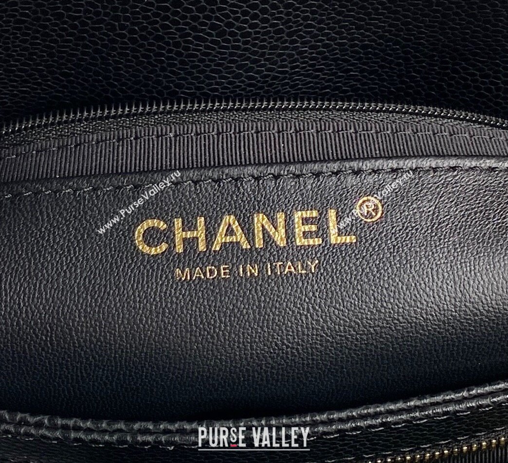 Chanel Grained Shiny Calfskin Medium Bowling bag AS5138 2024 (yezi-241107120)