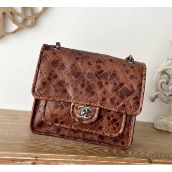 Chanel Vintage Calfskin Flap Bag Brown 2024 AS2225 (yezi-241107093)