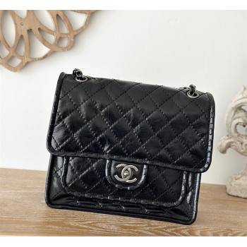 Chanel Vintage Calfskin Flap Bag Black 2024 AS2225 (yezi-241107095)