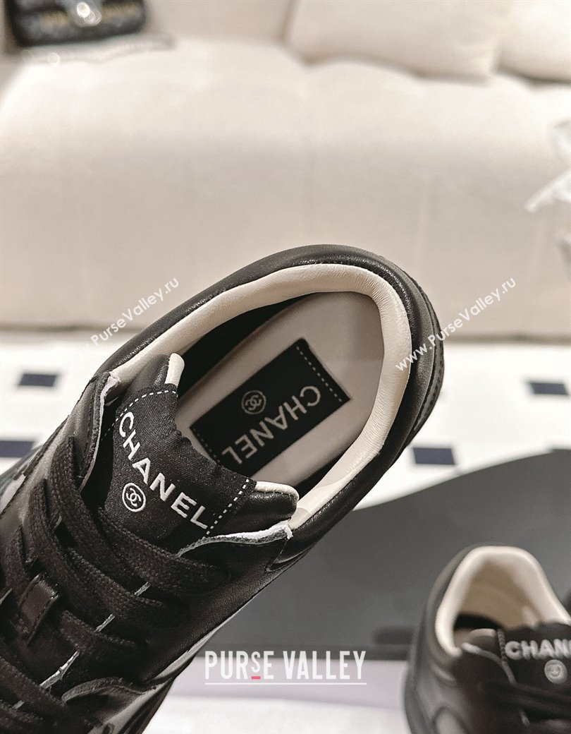 Chanel Printed Calfskin Sneakers Grey 2024 G46086 (SS-241120112)