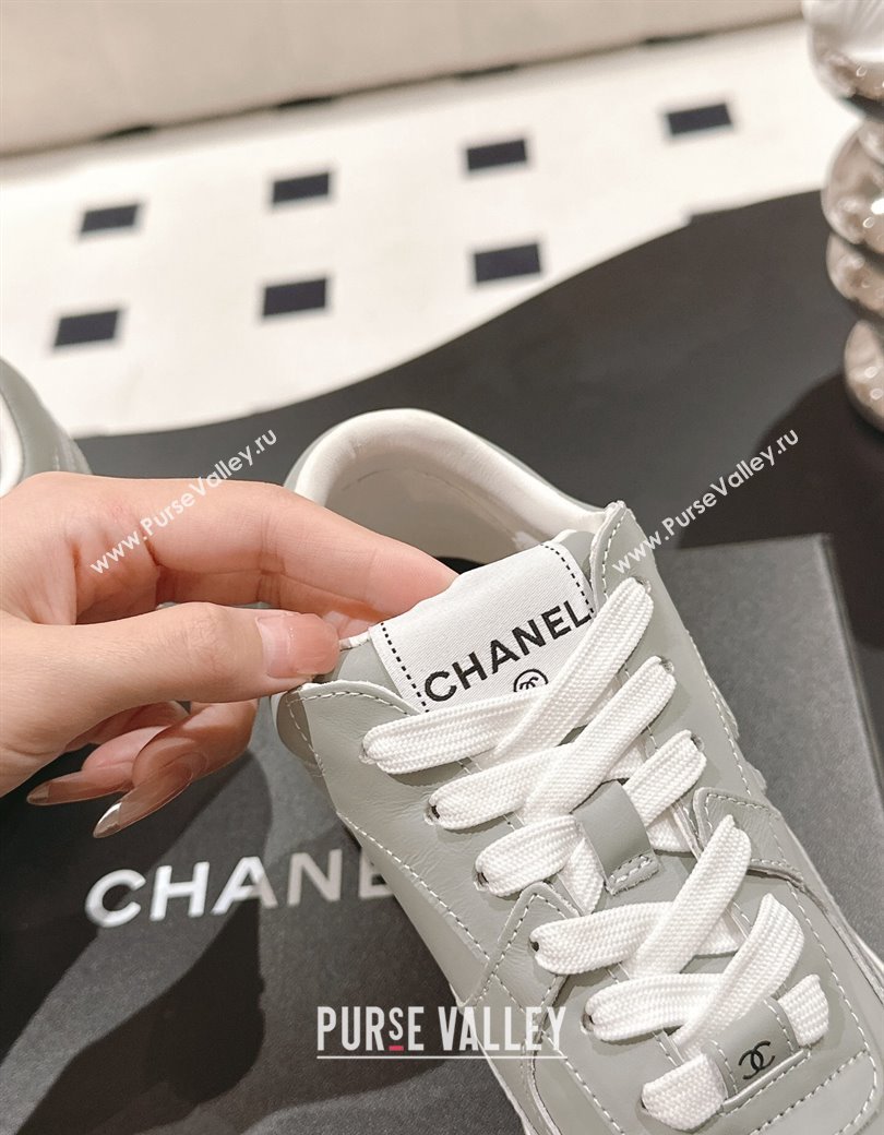 Chanel Calfskin Sneakers Grey 2024 G46086 (SS-241120133)