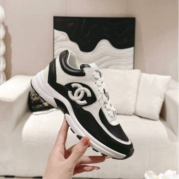 Chanel Calfskin Sneakers White2/Black 2024 G46086 (SS-241120134)