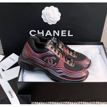 Chanel Mesh Calfskin Sneakers G39792 Purple 2024 (KL-241120125)