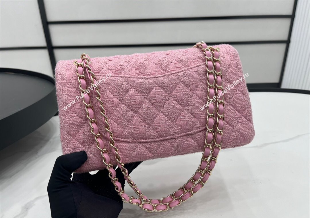 Chanel Tweed Classic Mini Flap Bag A69900 Light Pink 2024 1206 (yezi-241206023)