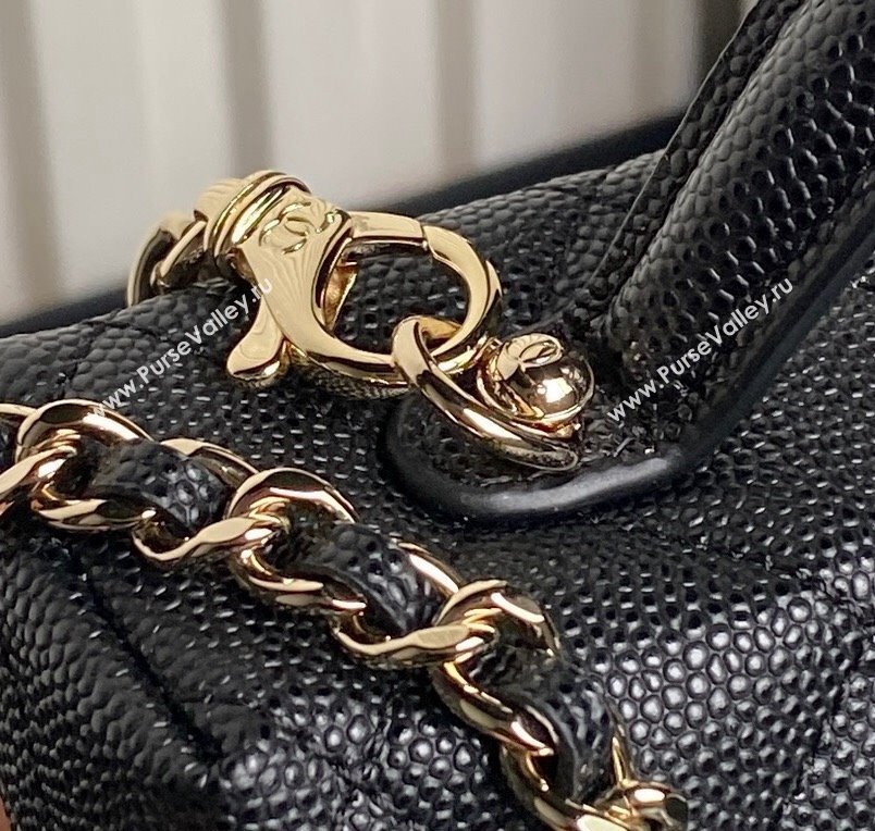 Chanel Grained Calfskin Long Vanity Case bag with Chain AP4407 Black 2024 (yezi-241206028)