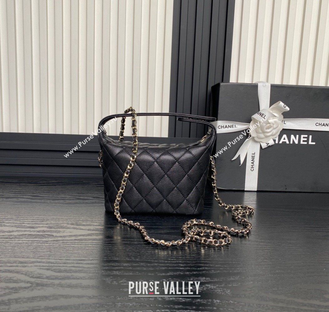 Chanel Grained Calfskin Clutch with Chain AP4386 Black 2024 (yezi-241206033)