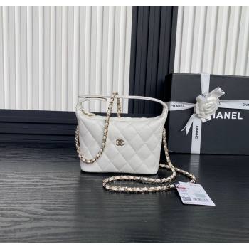 Chanel Grained Calfskin Clutch with Chain AP4386 White 2024 (yezi-241206034)