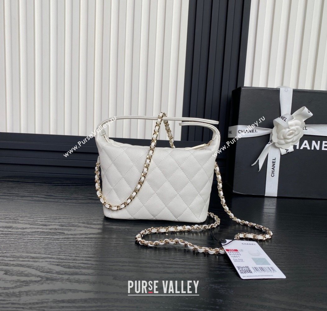 Chanel Grained Calfskin Clutch with Chain AP4386 White 2024 (yezi-241206034)