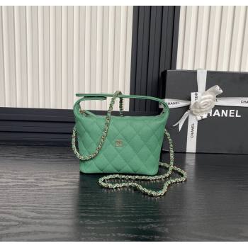 Chanel Grained Calfskin Clutch with Chain AP4386 Green 2024 (yezi-241206036)