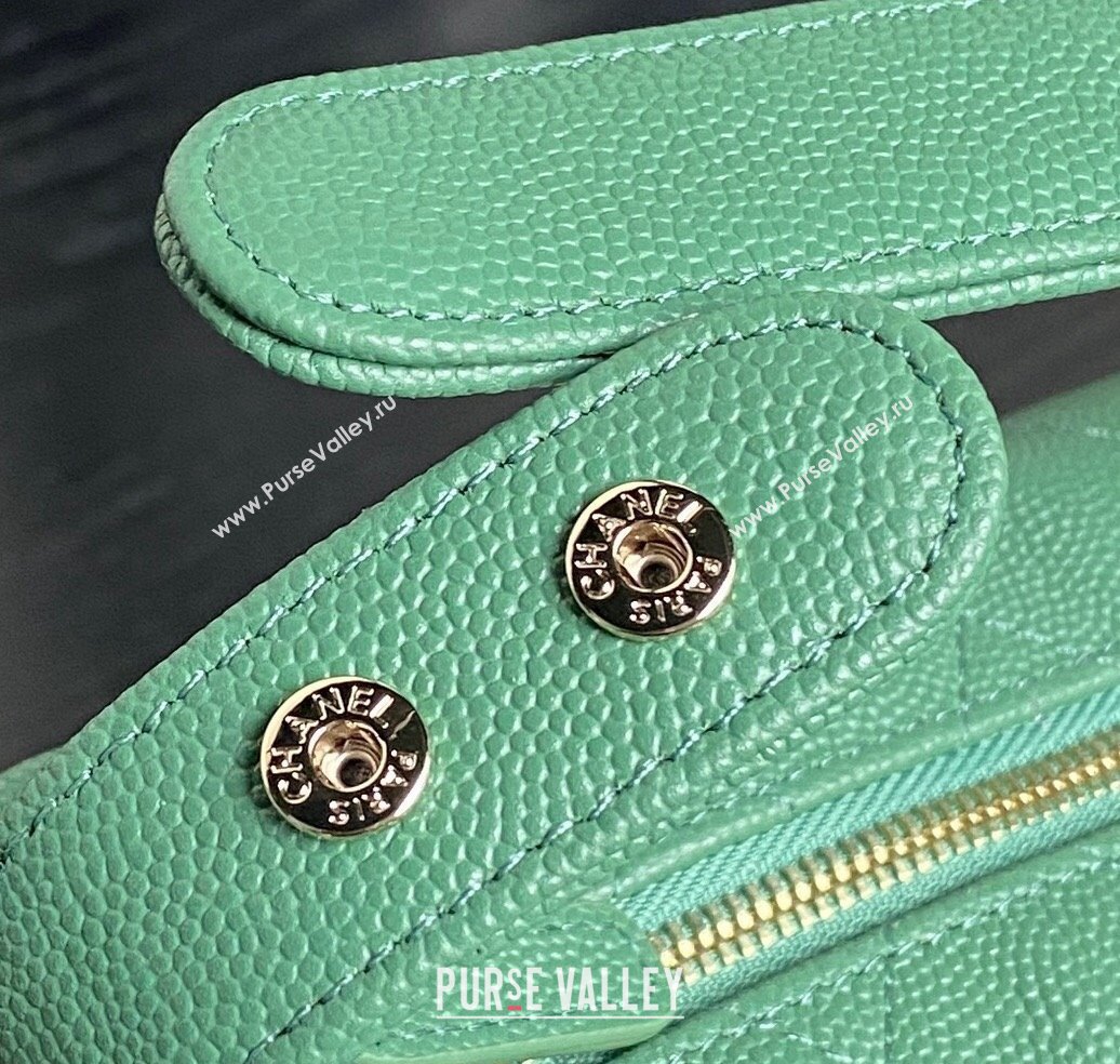 Chanel Grained Calfskin Clutch with Chain AP4386 Green 2024 (yezi-241206036)