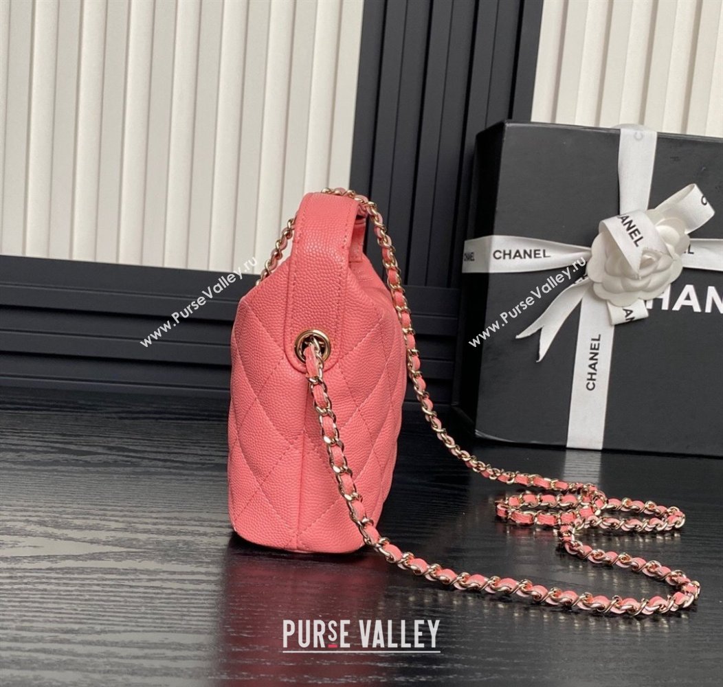 Chanel Grained Calfskin Clutch with Chain AP4386 Pink 2024 (yezi-241206037)