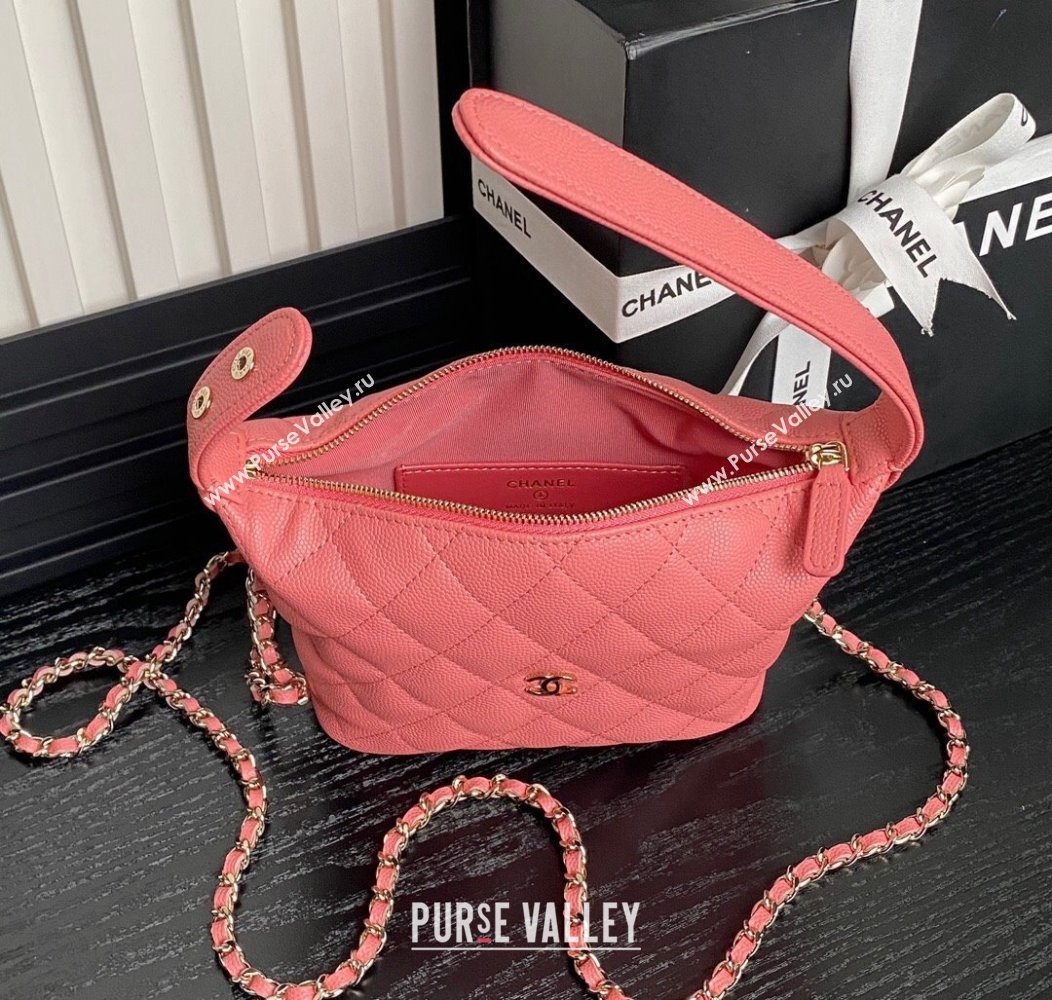 Chanel Grained Calfskin Clutch with Chain AP4386 Pink 2024 (yezi-241206037)