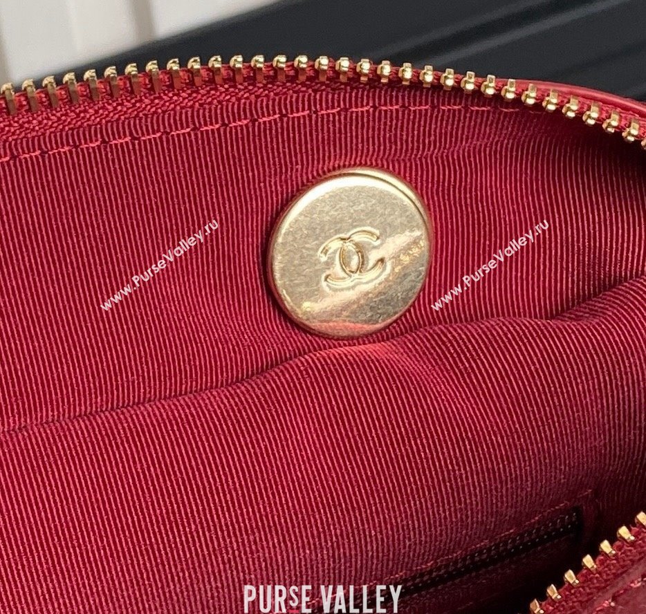 Chanel Shiny Calfskin Large Bowling Bag with Pockets AS4933 Red 2024 (yezi-241207004)