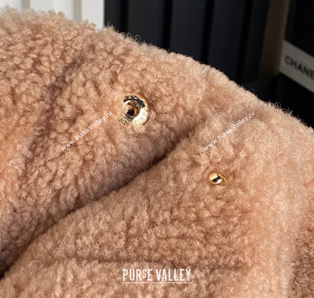 Chanel 22 Shearling Shopping Bag AS3261 Light Brown 2024 (yezi-241207008)