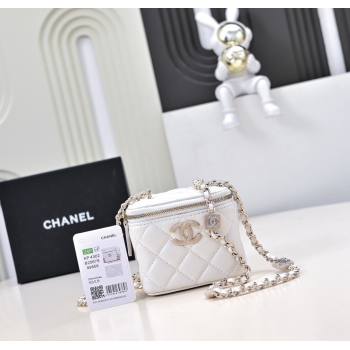 Chanel Lambskin Clutch with Chain AP4302 White 2024 (yezi-241207076)