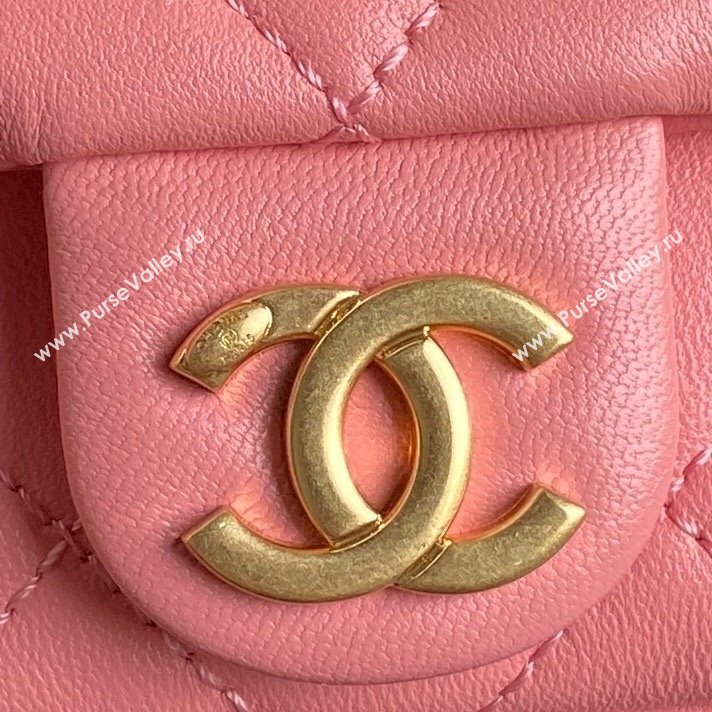 Chanel Shiny Lambskin Large Hobo Bag AS5339 Pink2 2024 1206 (yezi-241206003)