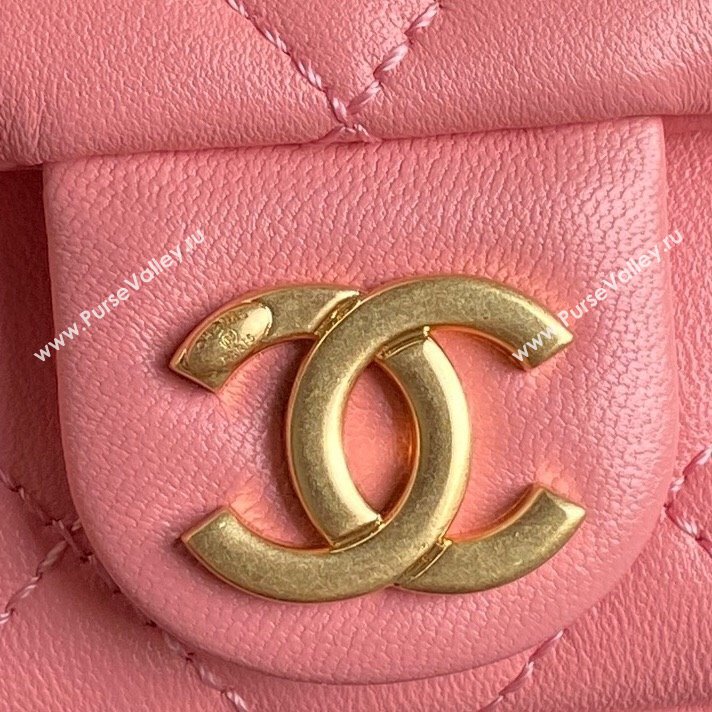 Chanel Shiny Lambskin Large Hobo Bag AS5339 Pink2 2024 1206 (yezi-241206003)