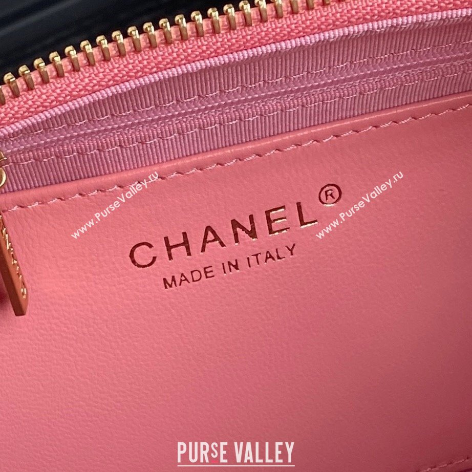 Chanel Shiny Lambskin Maxi Hobo Bag AS5302 Pink2 2024 1206 (yezi-241206011)