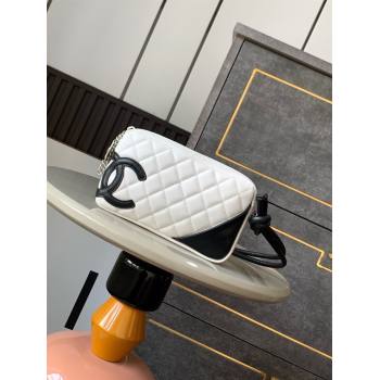 Chanel Quilted Calfskin Camera bag with Maxi CC A6328 White 2024 (yezi-241206051)