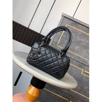 Chanel Quilted Calfskin Bowling bag with Maxi CC A6329 Black2 2024 (yezi-241206054)