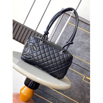 Chanel Quilted Leather Bowling bag with Maxi CC A6329 Black2 2024 (yezi-241206055)