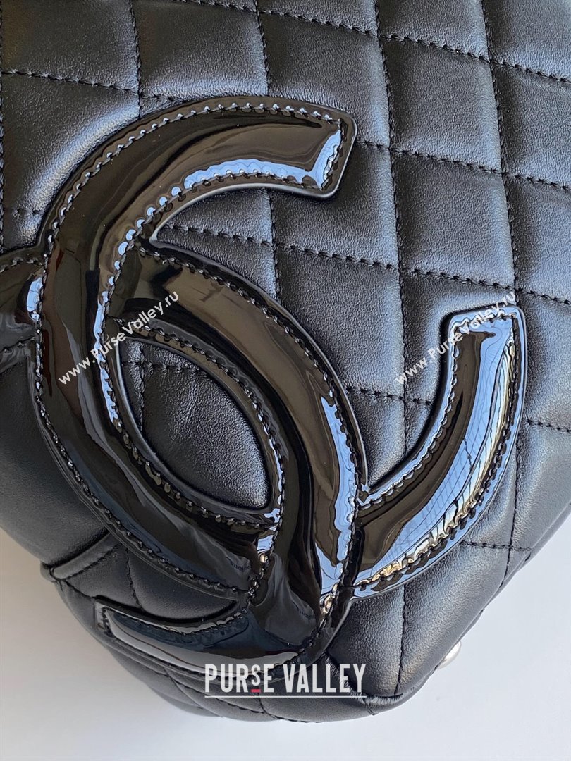 Chanel Quilted Leather Bowling bag with Maxi CC A6329 Black2 2024 (yezi-241206055)